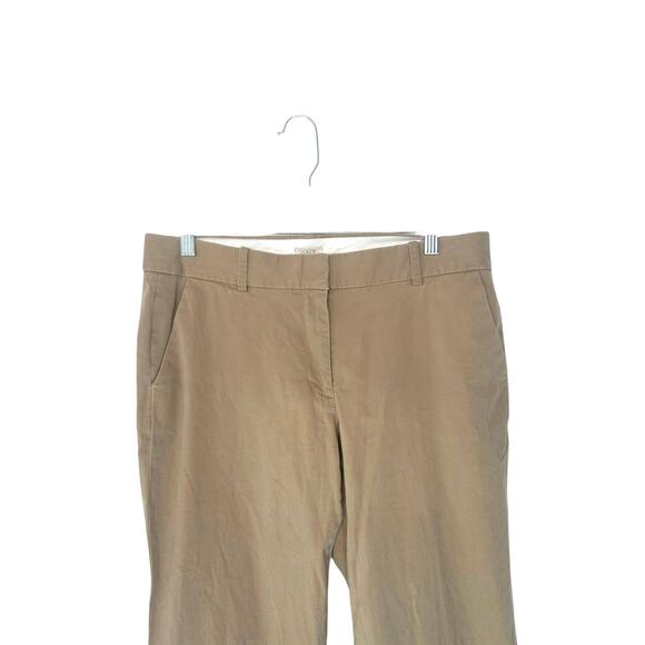 J.Crew Addison Chino Pant British Khaki Office‎ Work Career Straight Leg Size 8 - Picture 6 of 12